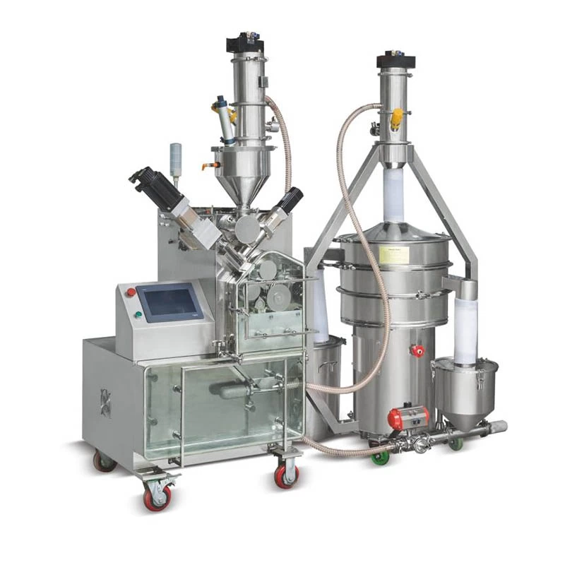 Factory price 3-50kgs/h GMP standard GLX-50 Automatic roller compactor powder granulator