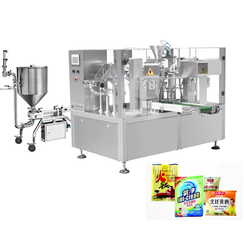 Competitive factory price MSZP8-250S Measuring and packing production line for liquid and sauce body