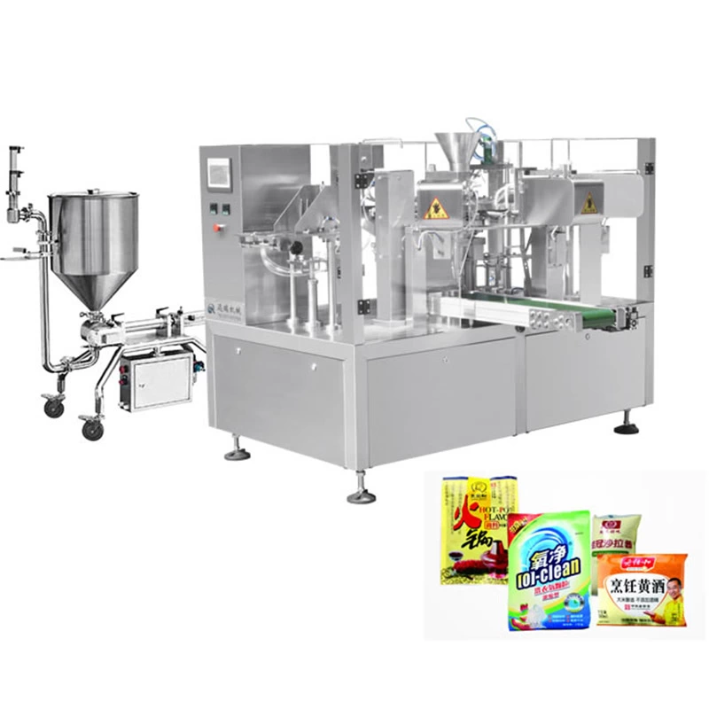 Competitive factory price MSZP8-250S Measuring and packing production line for liquid and sauce body